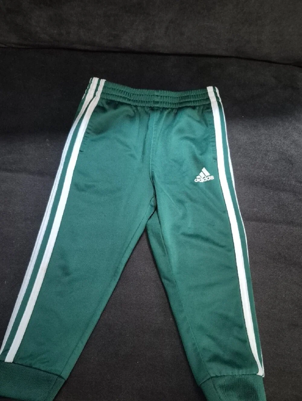 adidas Green Hooded Tracksuit with White Stripes